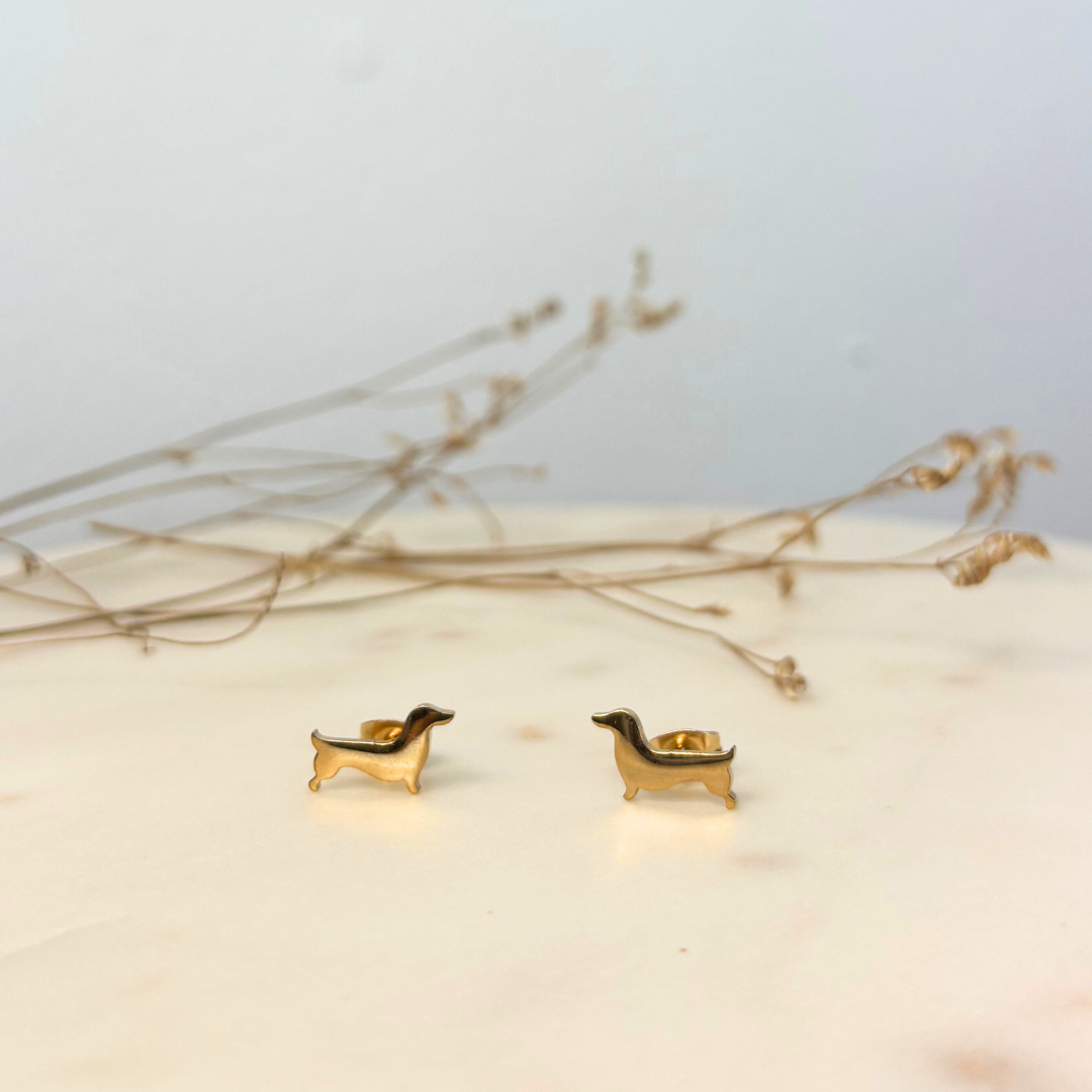 Boucles d'oreilles teckel