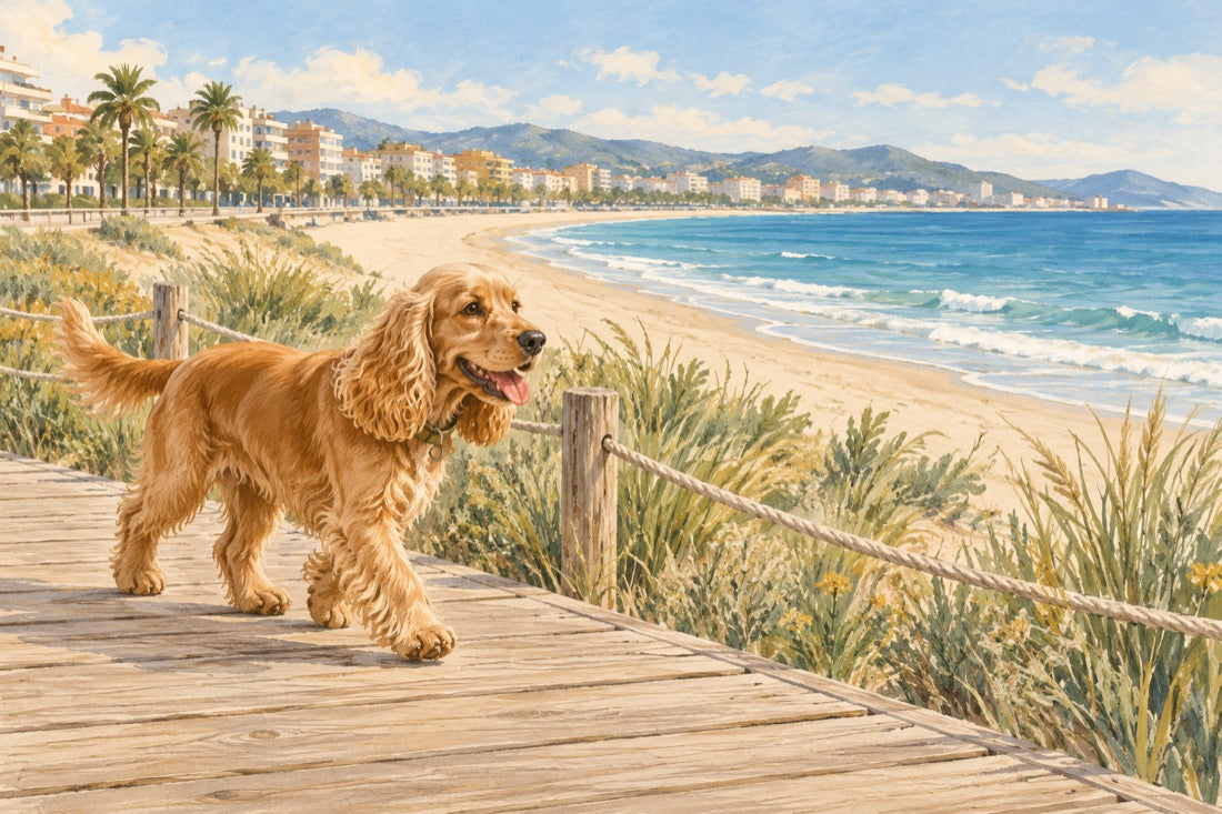 Ilustración de ambiente para descubrir planes con perro