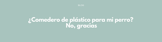 ¿Comedero de plástico para mi perro? No, gracias