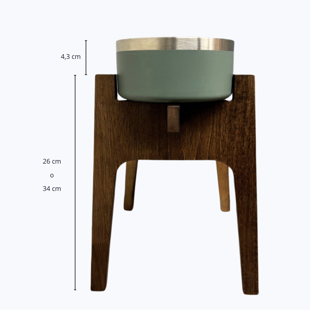 Comedero elevado doble madera medidas la casa de turron 