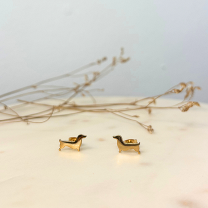 Boucles d'oreilles teckel